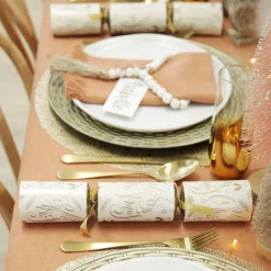 Gold and White Merry Christmas Script Bon Bons Christmas Bon Bons|