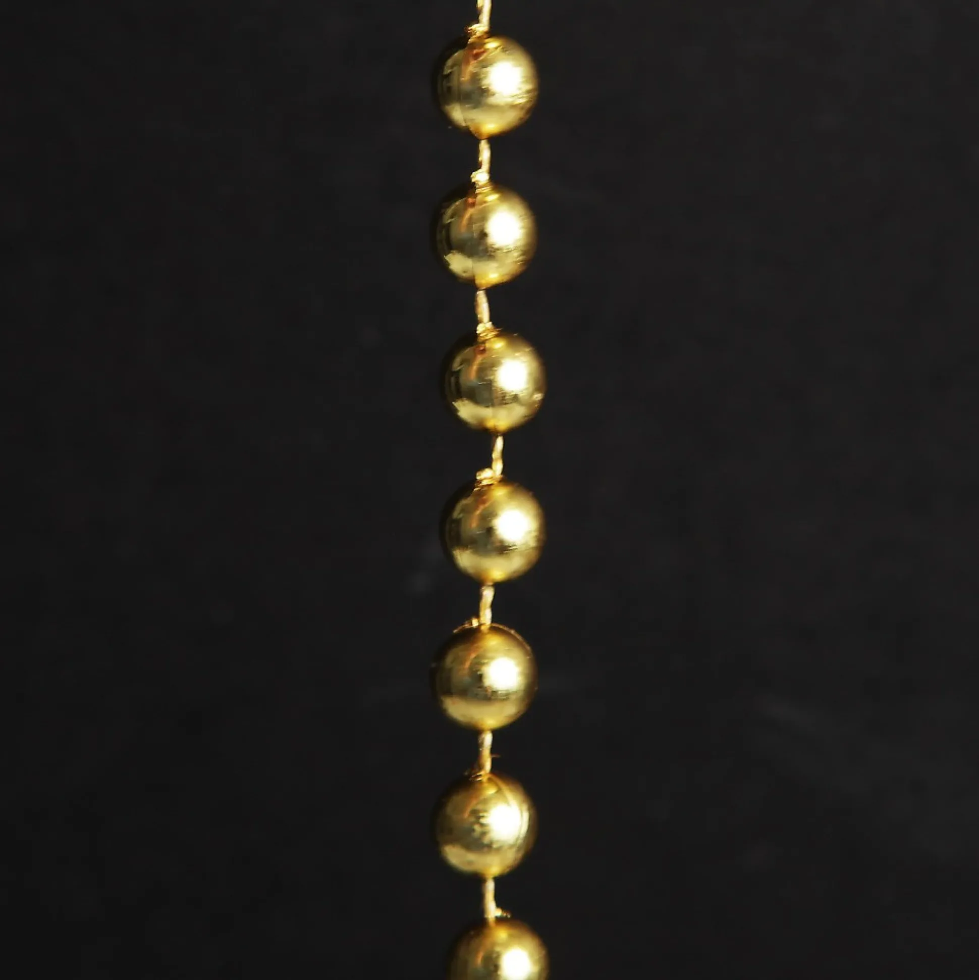Gold Bead Chain Christmas Garland Tree Garlands|