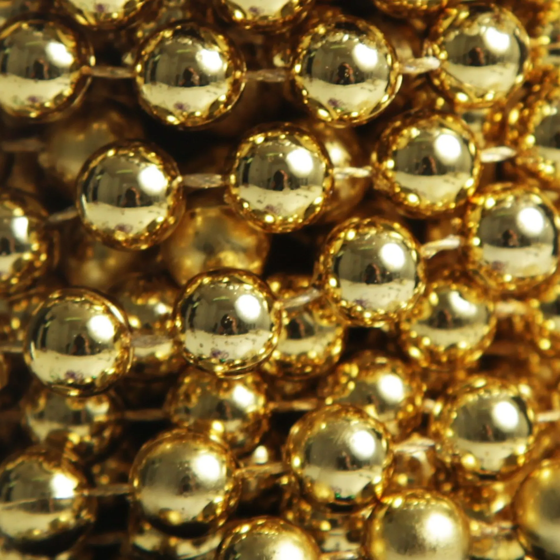 Gold Bead Chain Christmas Garland Tree Garlands|