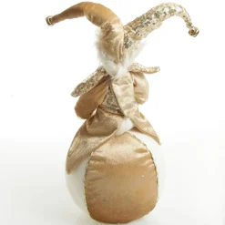 Gold Elf on Bauble Christmas Ornament Christmas Elves And Fairies|