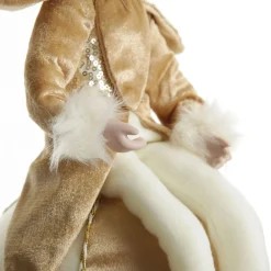 Gold Elf on Bauble Christmas Ornament Christmas Elves And Fairies|