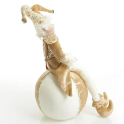 Gold Elf on Bauble Christmas Ornament Christmas Elves And Fairies|