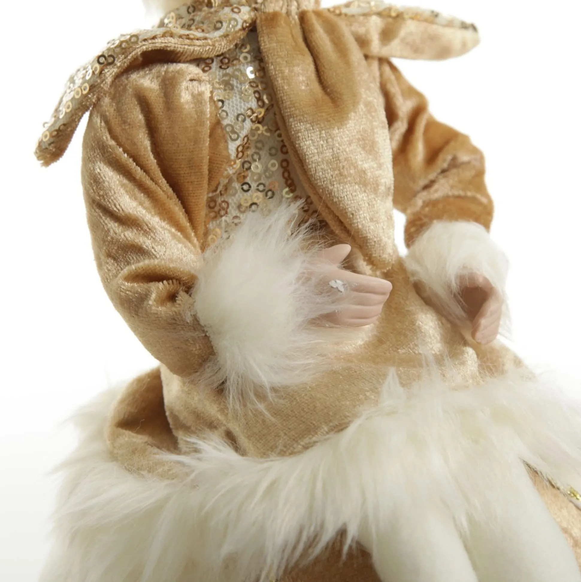 Gold Elf on Bauble Christmas Ornament Christmas Elves And Fairies|