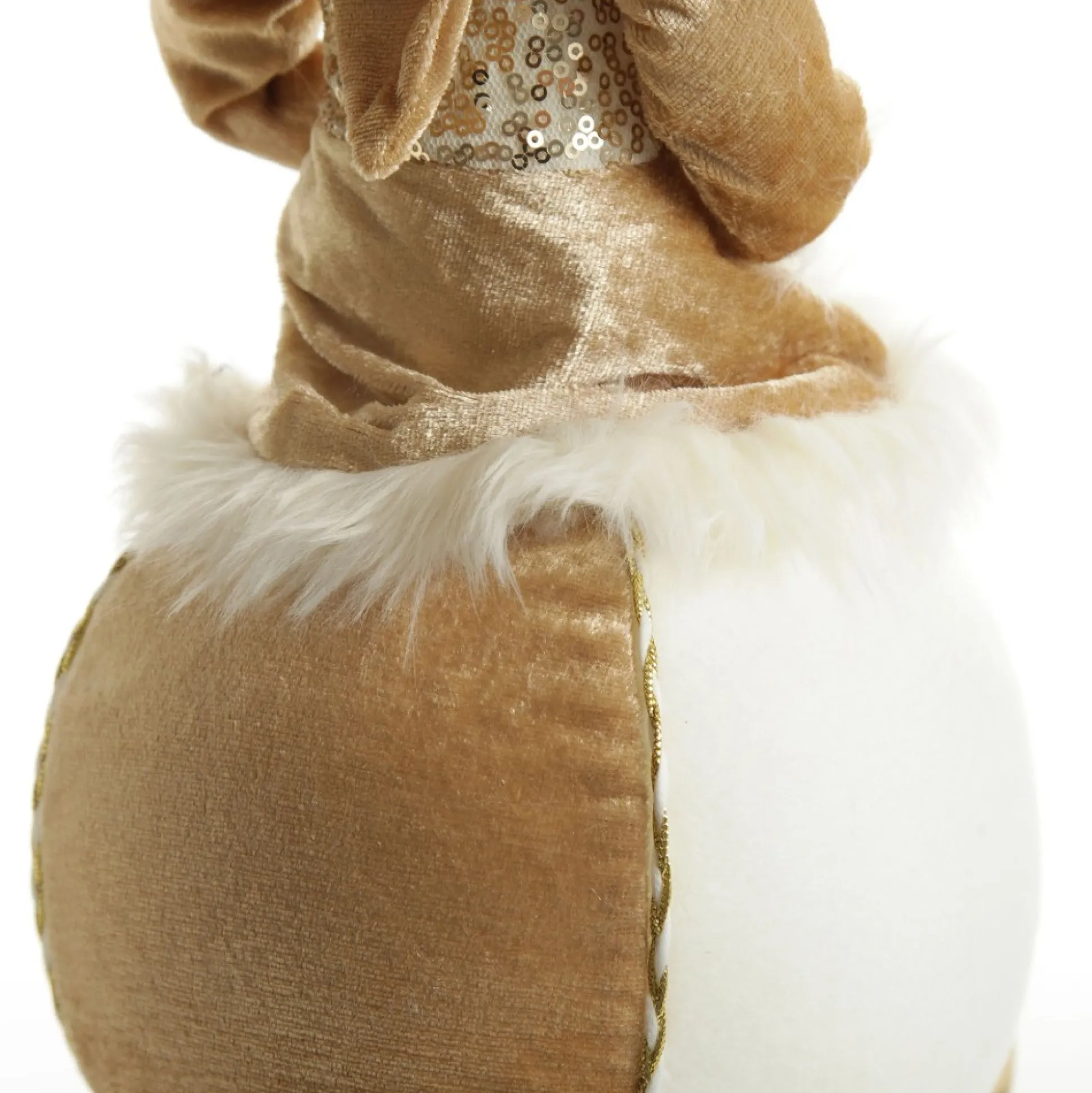 Gold Elf on Bauble Christmas Ornament Christmas Elves And Fairies|