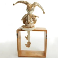 Gold Elf Sitting Christmas Ornament Christmas Elves And Fairies|