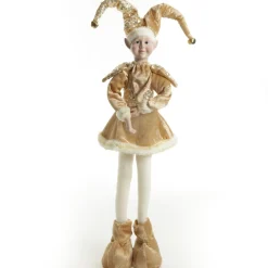 Gold Elf Standing Christmas Ornament Christmas Elves And Fairies|