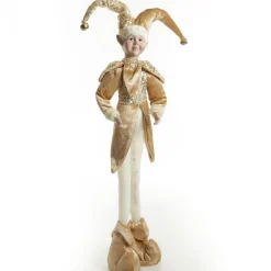 Gold Elf Standing Christmas Ornament Christmas Elves And Fairies|