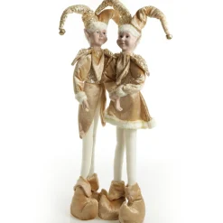 Gold Elf Standing Christmas Ornament Christmas Elves And Fairies|