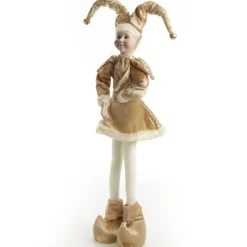 Gold Elf Standing Christmas Ornament Christmas Elves And Fairies|