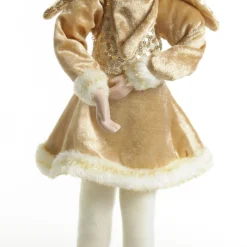 Gold Elf Standing Christmas Ornament Christmas Elves And Fairies|