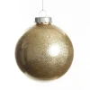 Gold Glitter Christmas Bauble Decorative Christmas Baubles|