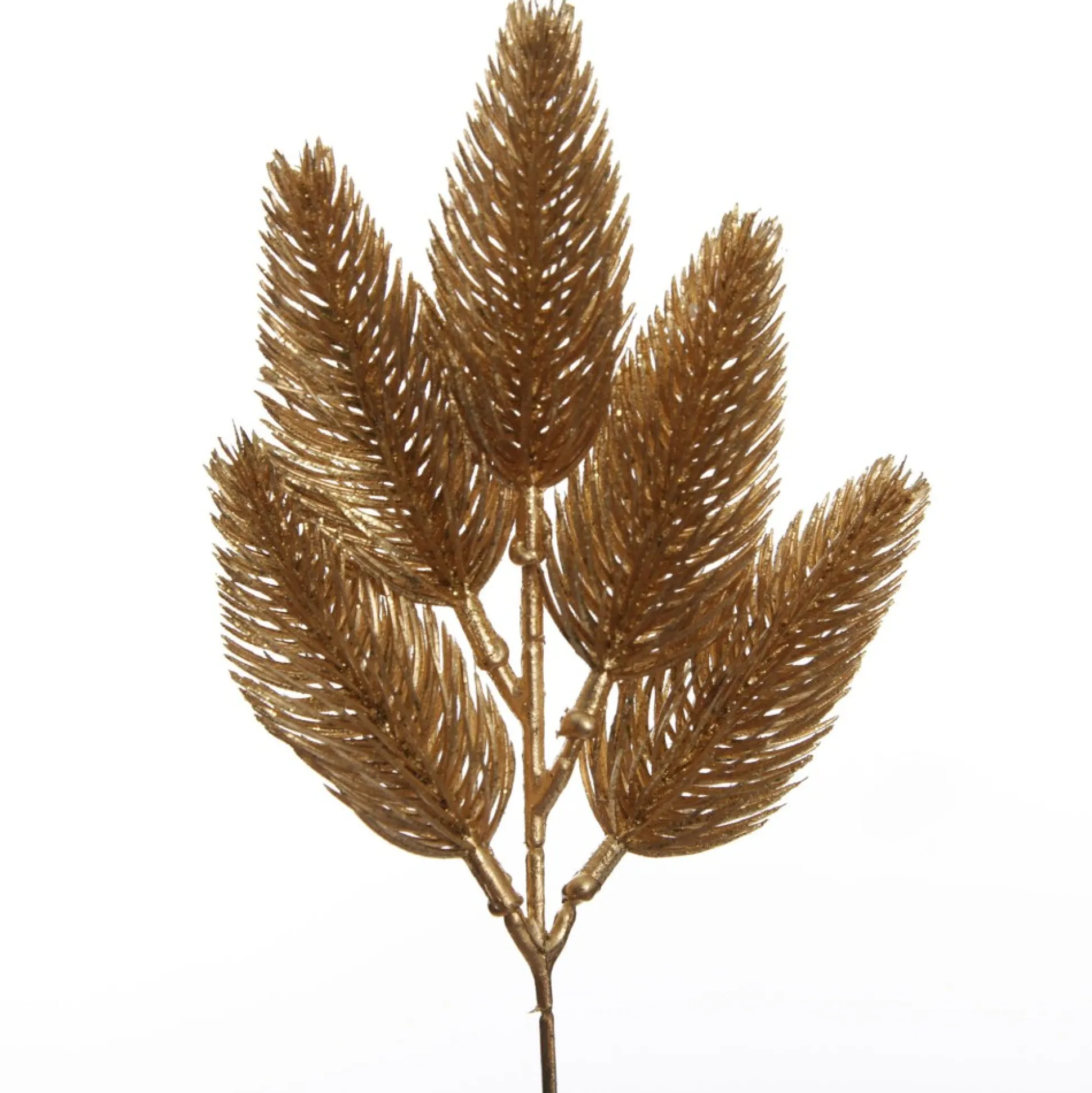 Gold Glitter Pine Bud Pick - Set of 2 Christmas Pick|