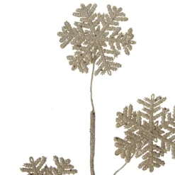 Gold Glitter Snowflake Christmas Spray Christmas Tree Picks|