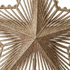 Gold Hollow Glitter Star Snowflakes And Stars|