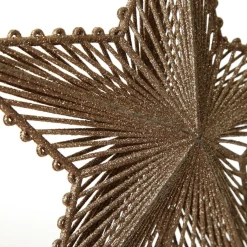 Gold Hollow Glitter Star Snowflakes And Stars|