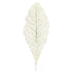 Gold Mesh Palm Leaf Christmas Sprays|