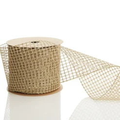 Gold Mesh Wired Christmas Ribbon Garland Tree Garlands|