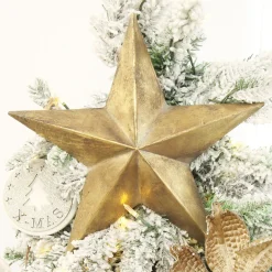 Gold Metal Star Tree Toppers|