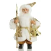 Gold Sequin Santa Ornament Christmas Figurines|