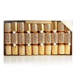 Gold Snowflake Christmas Bon Bons - Pack of 10 Christmas Bon Bons|