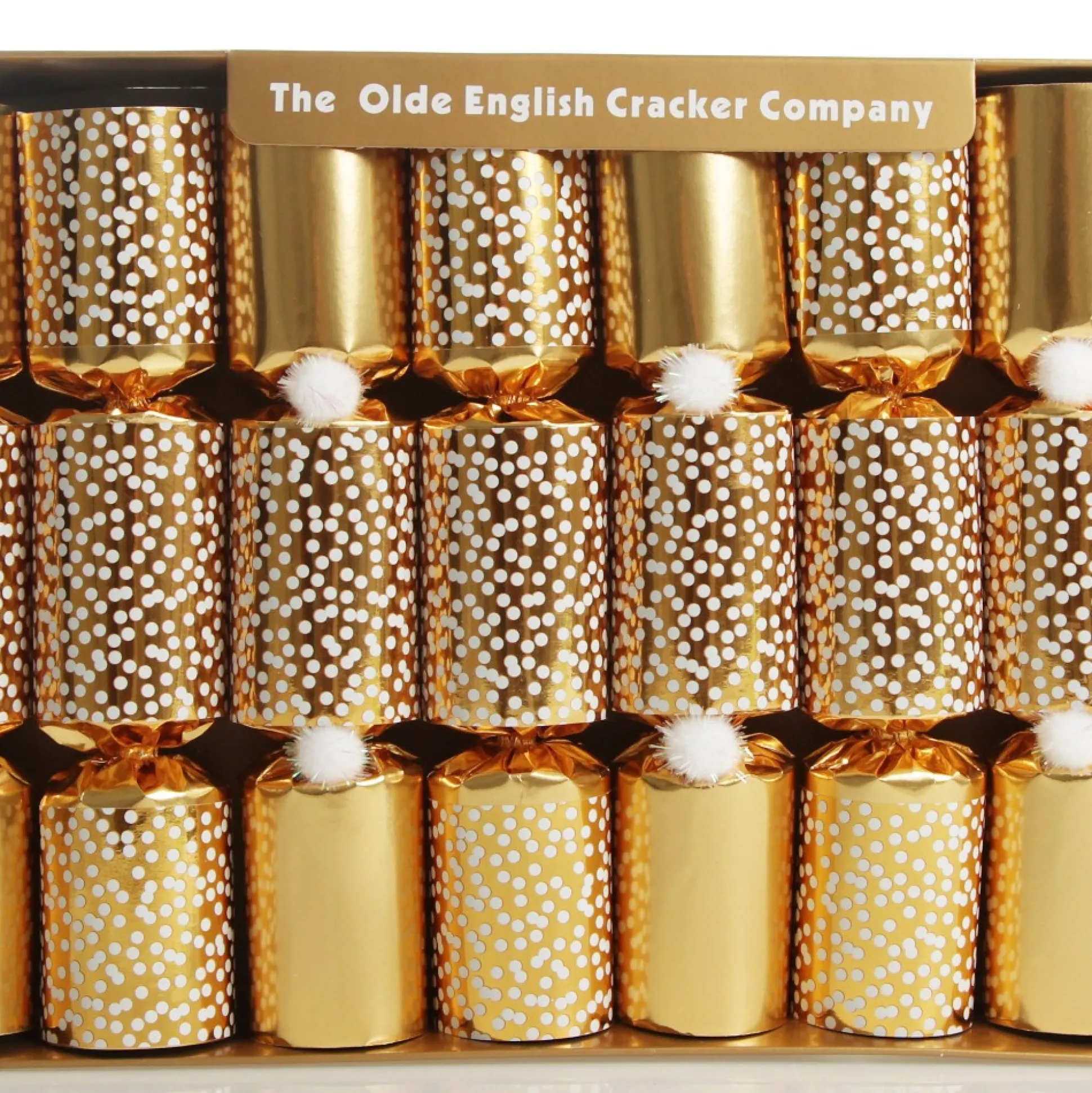 Gold Snowflake Christmas Bon Bons - Pack of 10 Christmas Bon Bons|