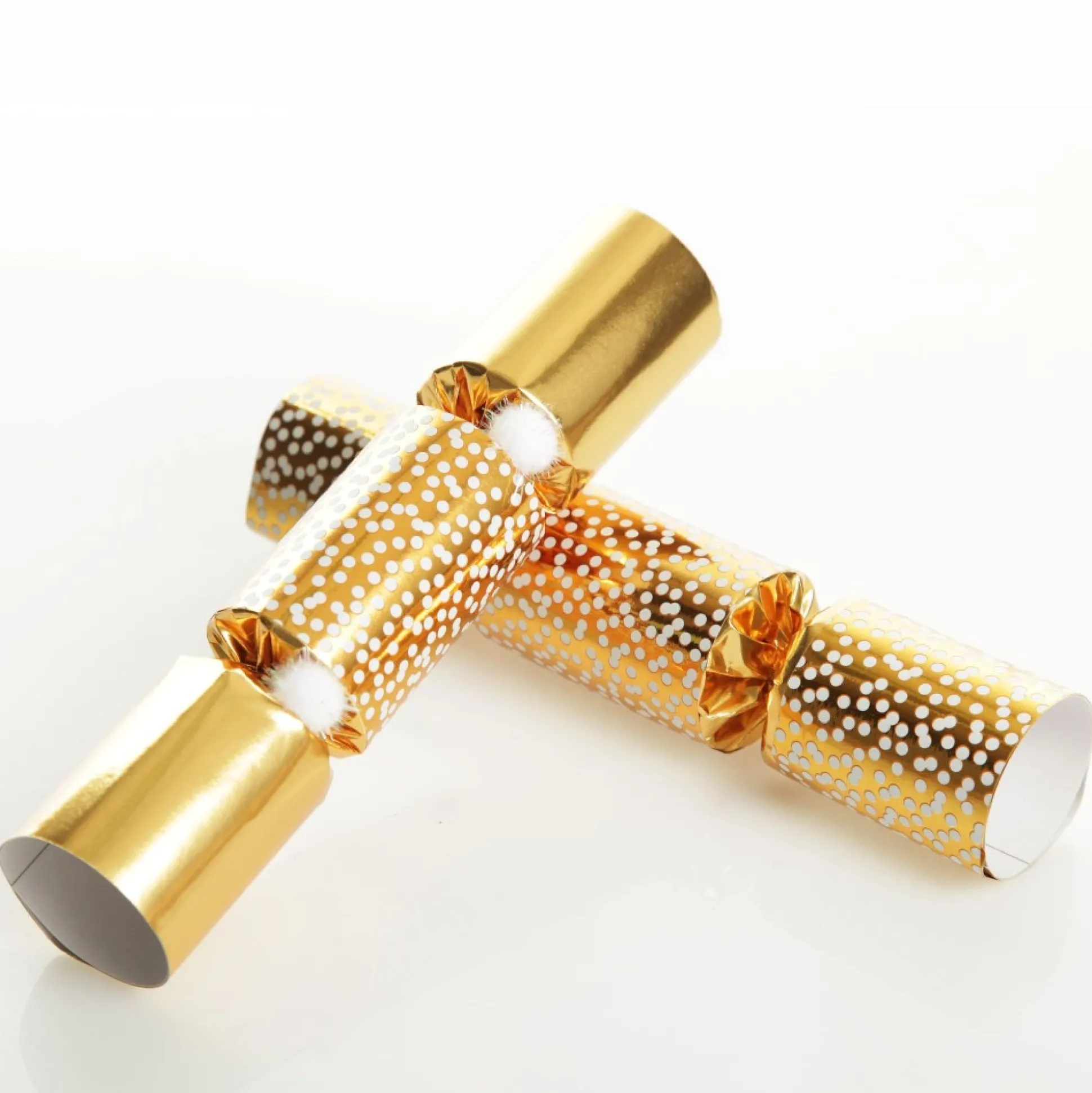 Gold Snowflake Christmas Bon Bons - Pack of 10 Christmas Bon Bons|