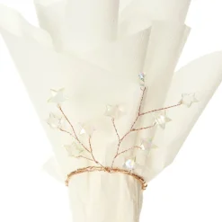 Gold Star Star Napkin Rings - Pack of 4 Christmas Table Decor|