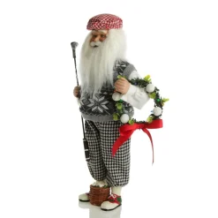 Golfing Santa Christmas Ornament Christmas Figurines|