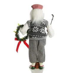 Golfing Santa Christmas Ornament Christmas Figurines|