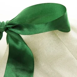 Green and Gold Mistletoe Christmas Tree Skirt Christmas Tree Skirts|