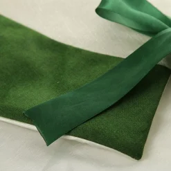 Green and Gold Mistletoe Christmas Tree Skirt Christmas Tree Skirts|