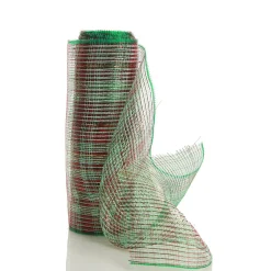 Green and Red Check Decomesh Roll Decomesh|