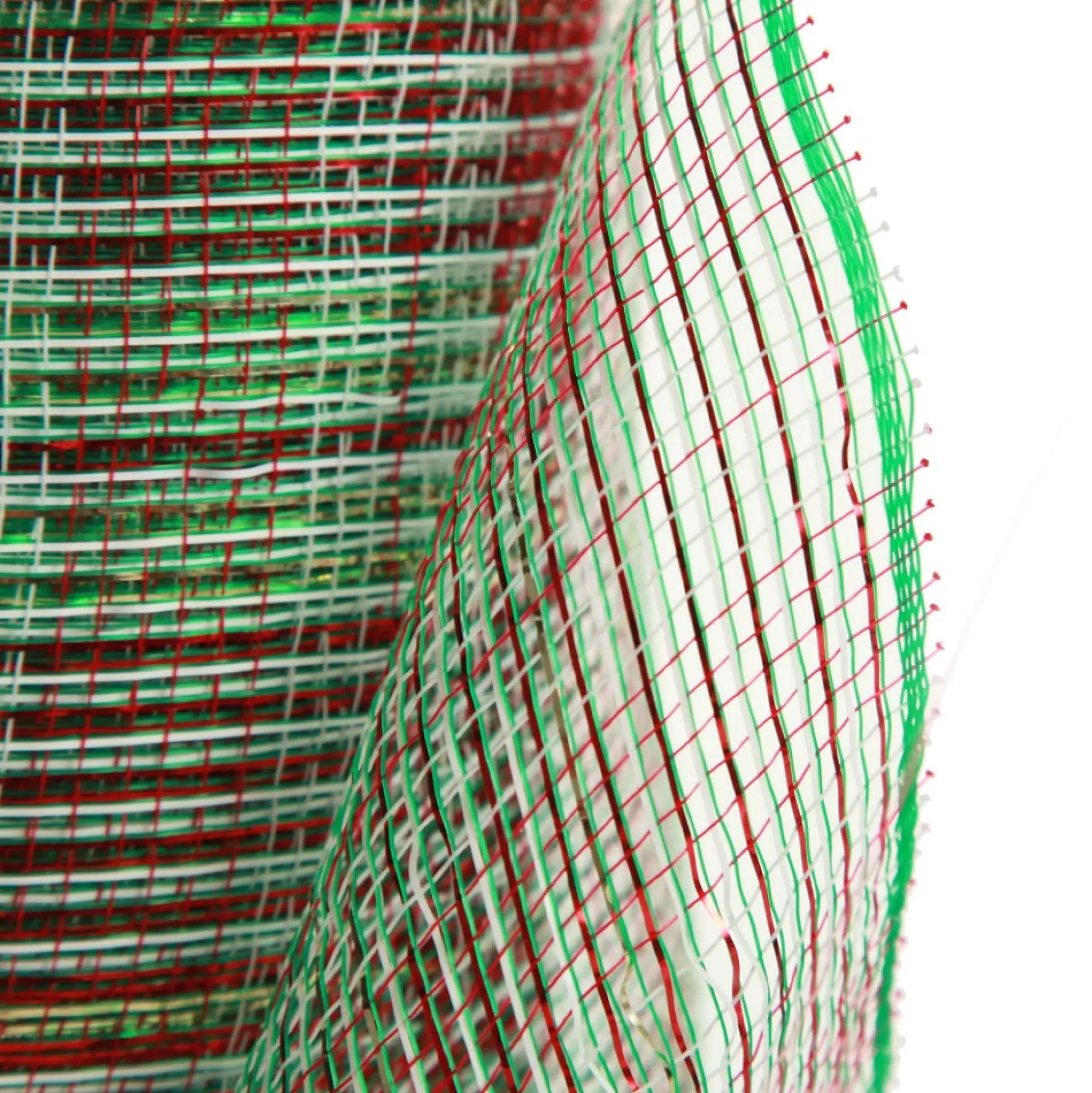 Green and Red Check Decomesh Roll Decomesh|
