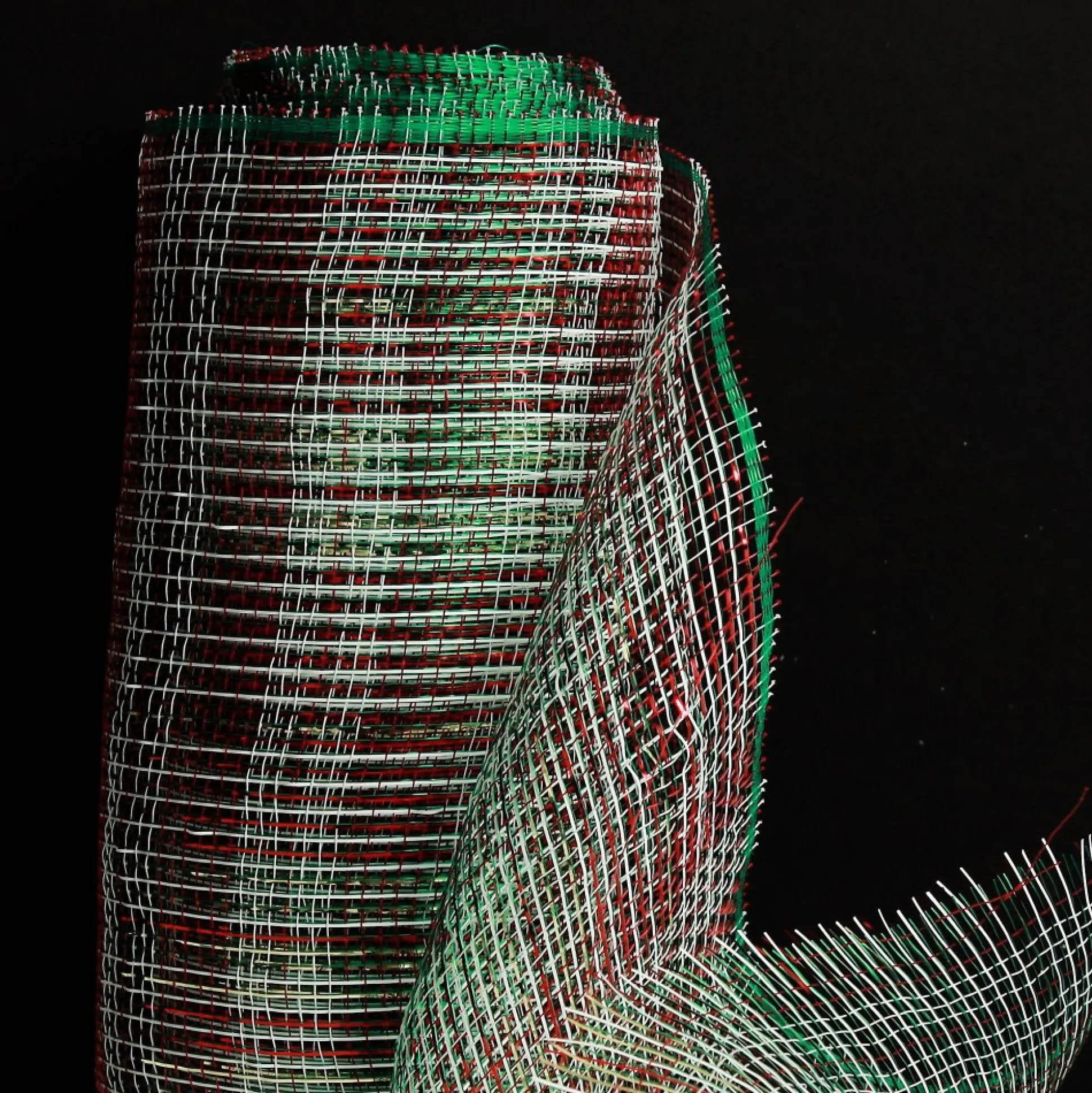 Green and Red Check Decomesh Roll Decomesh|