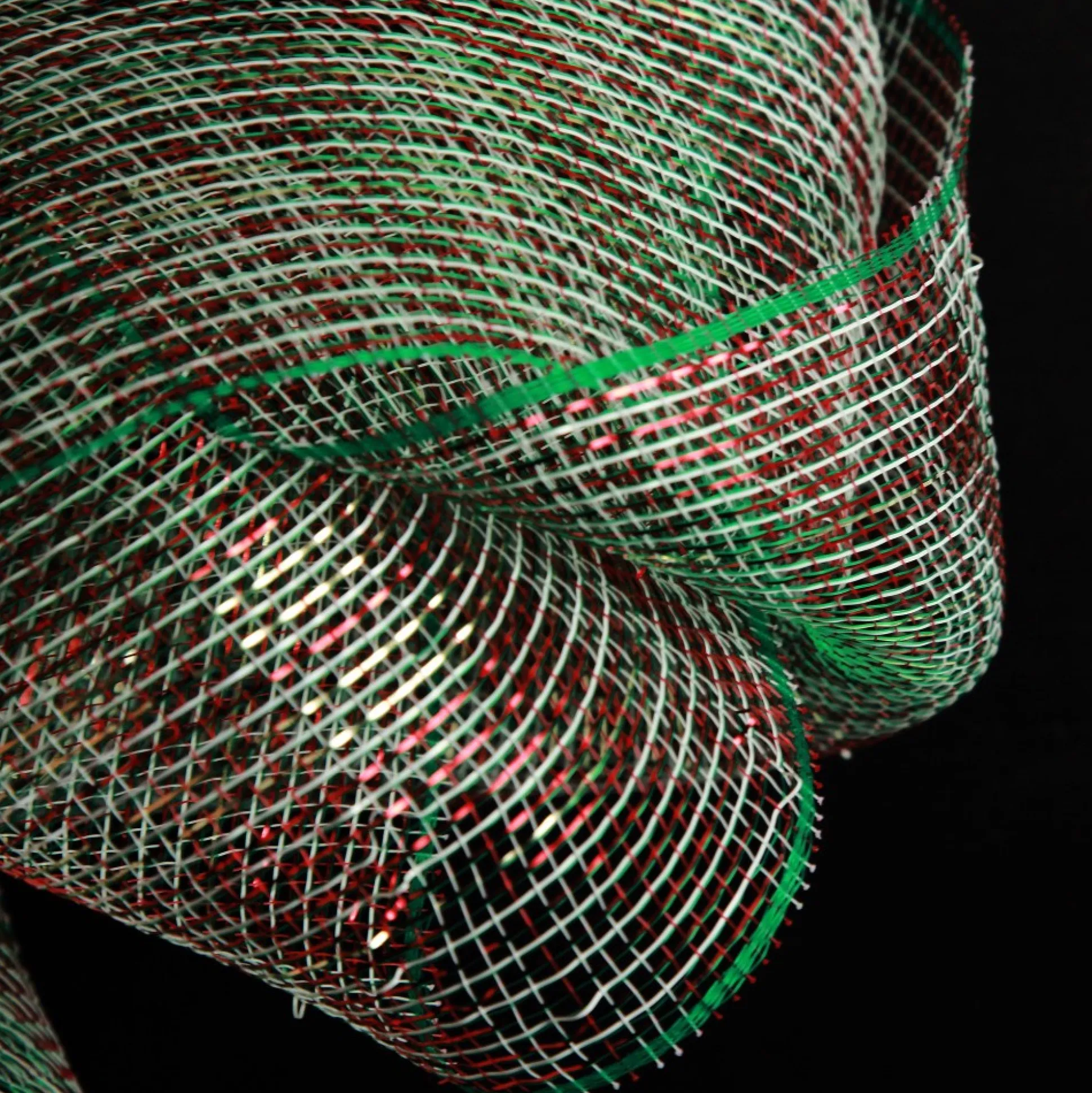 Green and Red Check Decomesh Roll Decomesh|