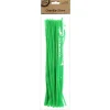 Green Chenille Stem Pipe Cleaners - Pack of 50 Christmas Craft Supplies|