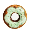 Green Iced Velvet Donut Christmas Tree Decoration Christmas Tree Decorations|