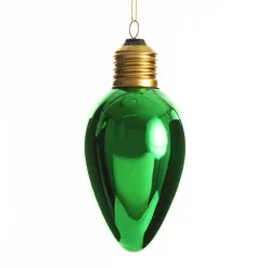 Green Light Bulb Hanging Christmas Decoration Christmas Tree Decorations|