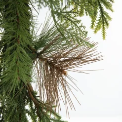 Green Mixed Leaf Christmas Teardrop Swag Christmas Wreaths|