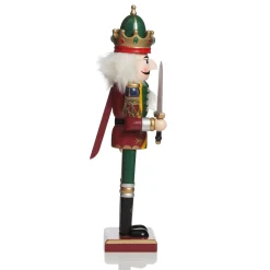 Green Nutcracker with Sword Christmas Ornament - Large Christmas Nutcrackers|