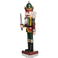Green Nutcracker with Sword Christmas Ornament - Large Christmas Nutcrackers|