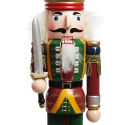 Green Nutcracker with Sword Christmas Ornament - Large Christmas Nutcrackers|
