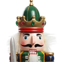 Green Nutcracker with Sword Christmas Ornament - Large Christmas Nutcrackers|