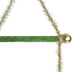 Green Tinsel Christmas Swing Ornament - Double Seat Christmas Ornaments|