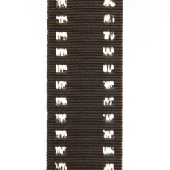 Grey & Silver Grossgrain Square Edge Wired Ribbon - 2.2cm Ribbons|