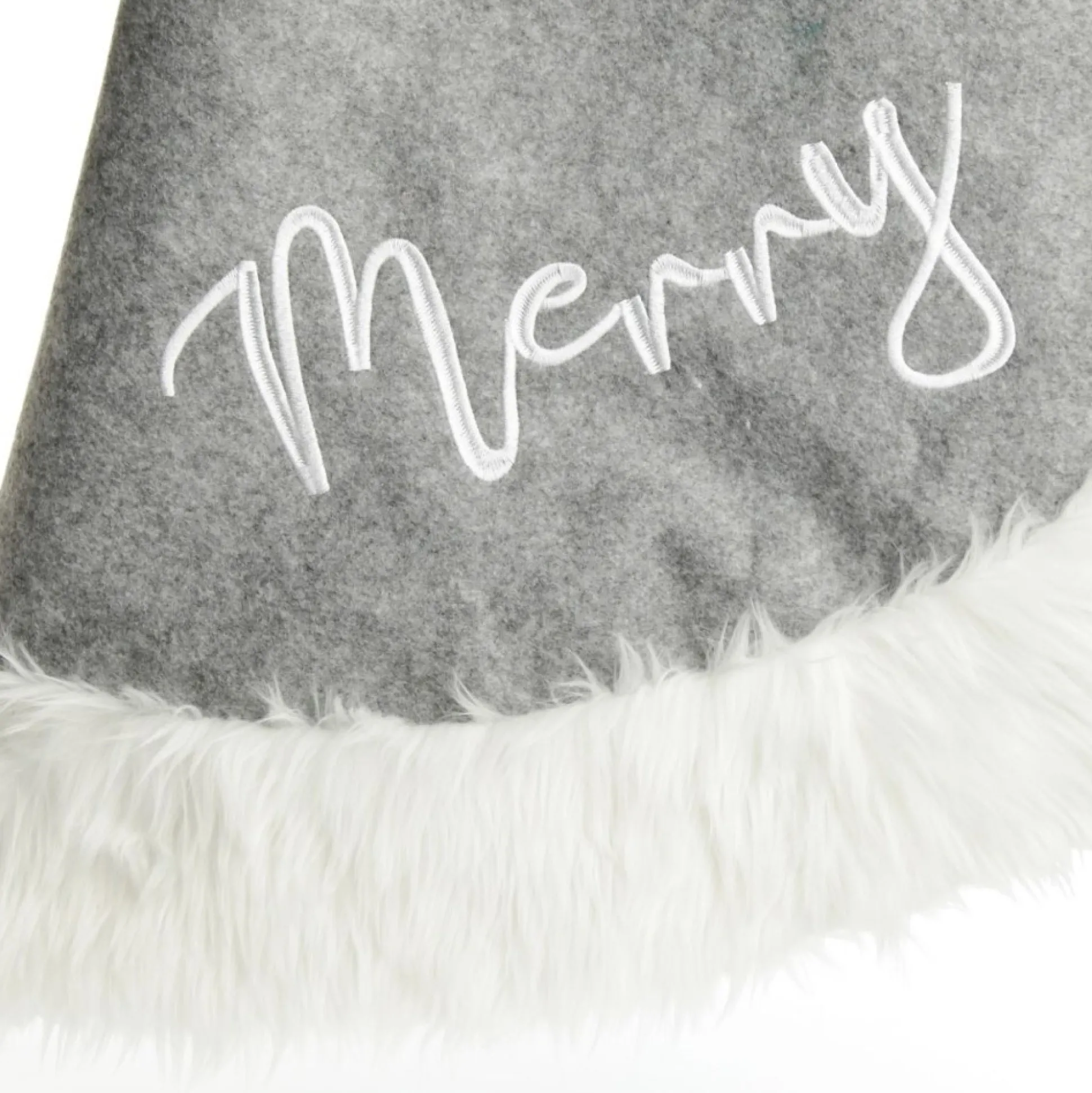 Grey and White Fur Christmas Tree Skirt Christmas Tree Skirts|