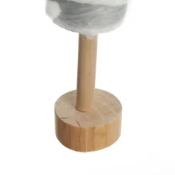 Grey and White Woolen Christmas Tree with Red Star Table Top Christmas Trees|