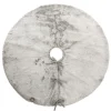 Grey Faux Fur Tree Skirt Christmas Tree Skirts|