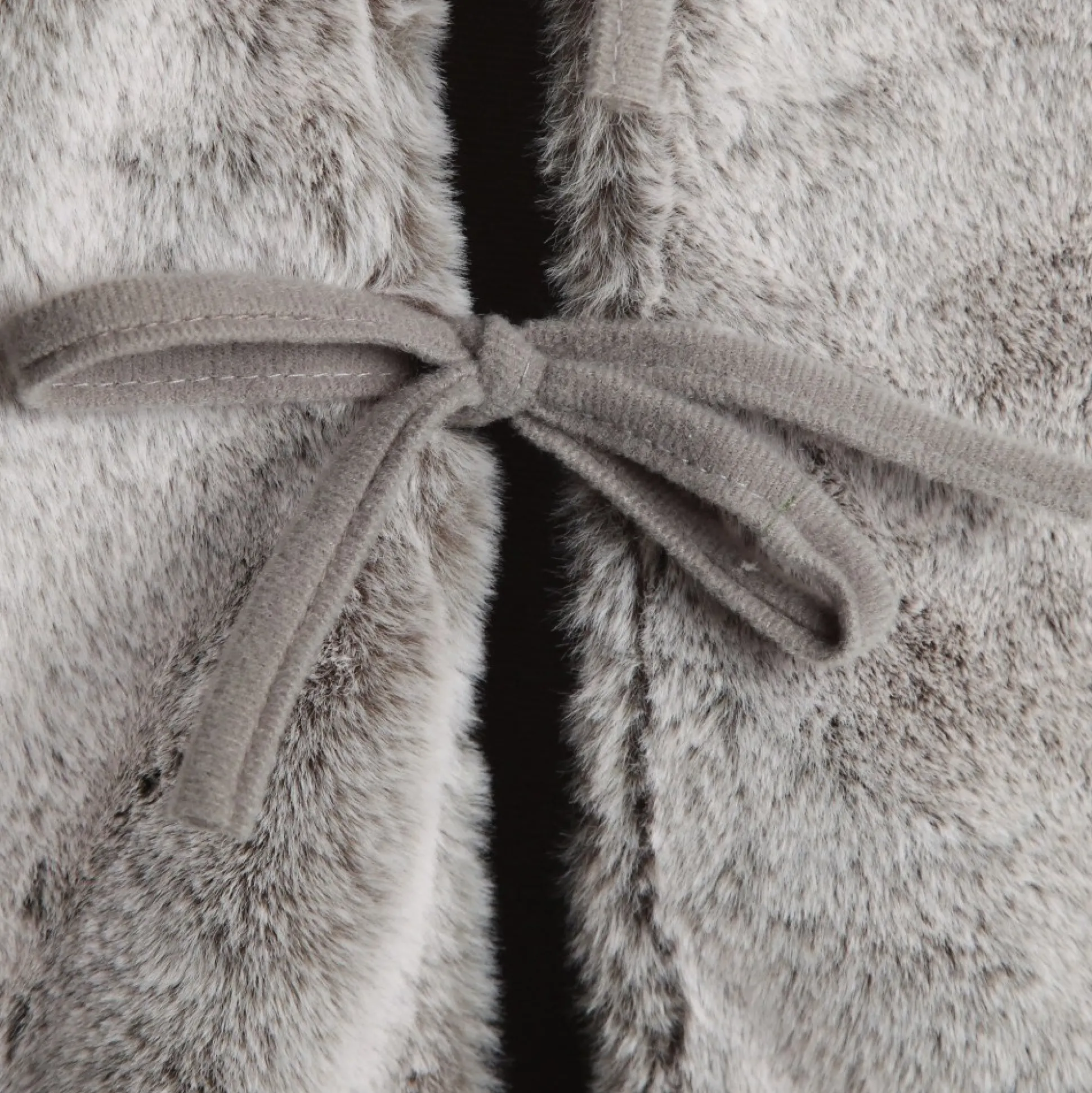 Grey Faux Fur Tree Skirt Christmas Tree Skirts|