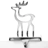 Hollow Chrome Reindeer Stocking Hanger Stocking Hangers|
